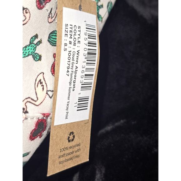 TOMS Women's Alpargata Loafer Flat Shoes Flamingo Summer Vacation Print-Size 8.5 - Picture 4 of 6